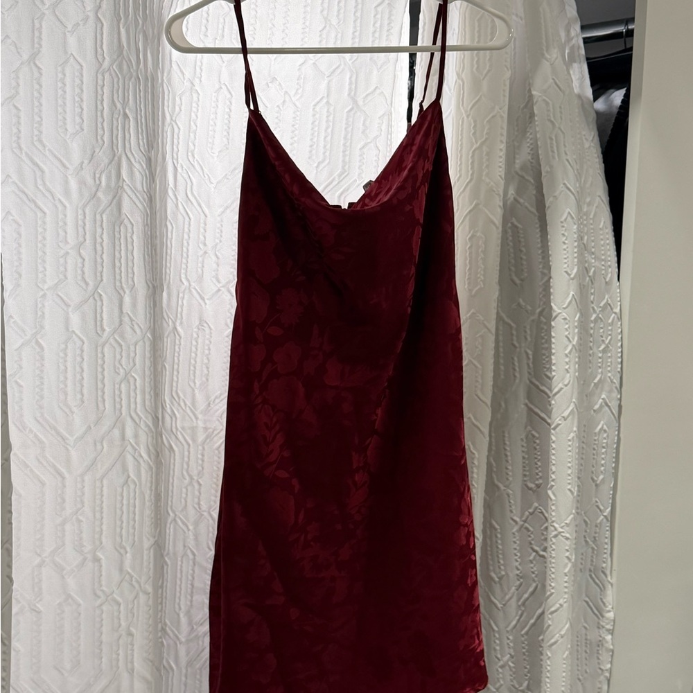 Urban Outfitters Burgundy Floral Dress